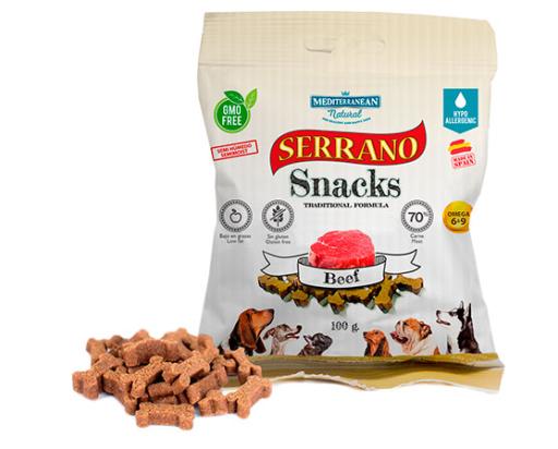 Serrano Snacks Para Perros Bolsa Buey Mediterranean Natural 1 62e12ca092899 G