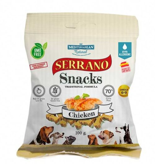 Serrano Snacks Para Perros Bolsa Pollo Mediterranean Natural 62e1352cbd9c7